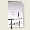 Wanderlust By Abby NEW Gold Cross Dangle Earrings