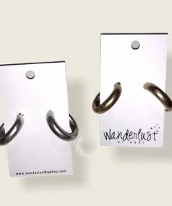 Wanderlust By Abby Gold And Silver Chunky Hoops NEW
