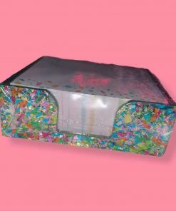 Taylor Elliott Designs Confetti Note Holder + Note Cube Set NEW