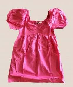 Wanderlust By Abby Puff Sleeve Babydoll Dress