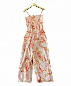 Wanderlust By Abby Smocked Body Jumpsuit NEW