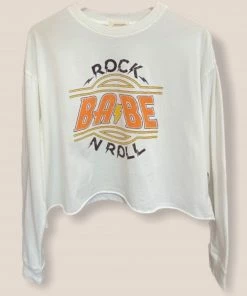 Wanderlust By Abby NEW Rock N Roll Babe Long Sleeve Tee