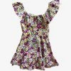 Wanderlust By Abby NEW Floral Print Ruffle Mini Dress
