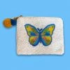 Wanderlust By Abby NEW Blue Butterfly Pouch