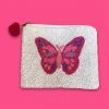 Wanderlust By Abby Fuschia Butterfly Pouch