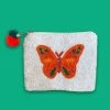 Wanderlust By Abby NEW Orange Butterfly Pouch
