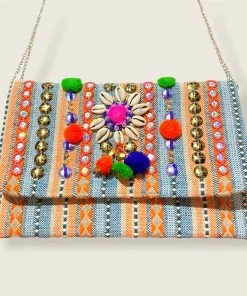 Wanderlust By Abby Multicolor Seashell Purse