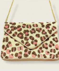 Wanderlust By Abby Pretty Leopard Beaded Purse