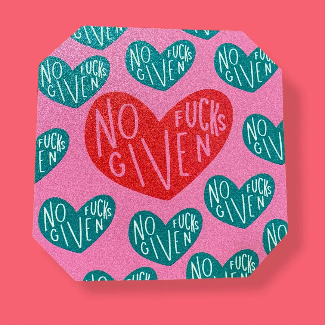 Wanderlust By Abby No F's Given Coaster Set 3 Wanderlust By Abby No F's Given Coaster Set