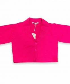 Wanderlust By Abby Cropped Shirt Sweater NEW