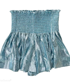 Queen Of Sparkles Powder Blue Swing Shorts NEW