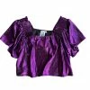 Queen Of Sparkles Purple Flutter Top