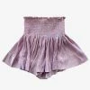 Queen Of Sparkles Lilac Smocked Shorts