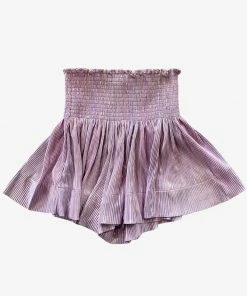 Queen Of Sparkles Lilac Smocked Shorts