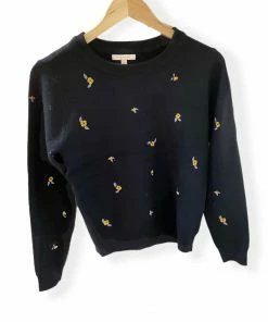 Wanderlust By Abby Floral Embroidered Sweater