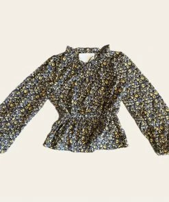 Wanderlust By Abby Floral Smocked Waist Top SALE
