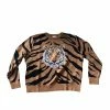 Queen Of Sparkles Tiger Print Tiger Head Sweater