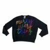 Queen Of Sparkles Sweaters & Sweatshirts Merry Everything Glitter Script Sweater