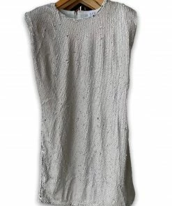 Wanderlust By Abby NEW Sequin Power Shoulder Dress