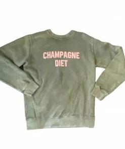 Wanderlust By Abby Champagne Diet Sweatshirt NEW
