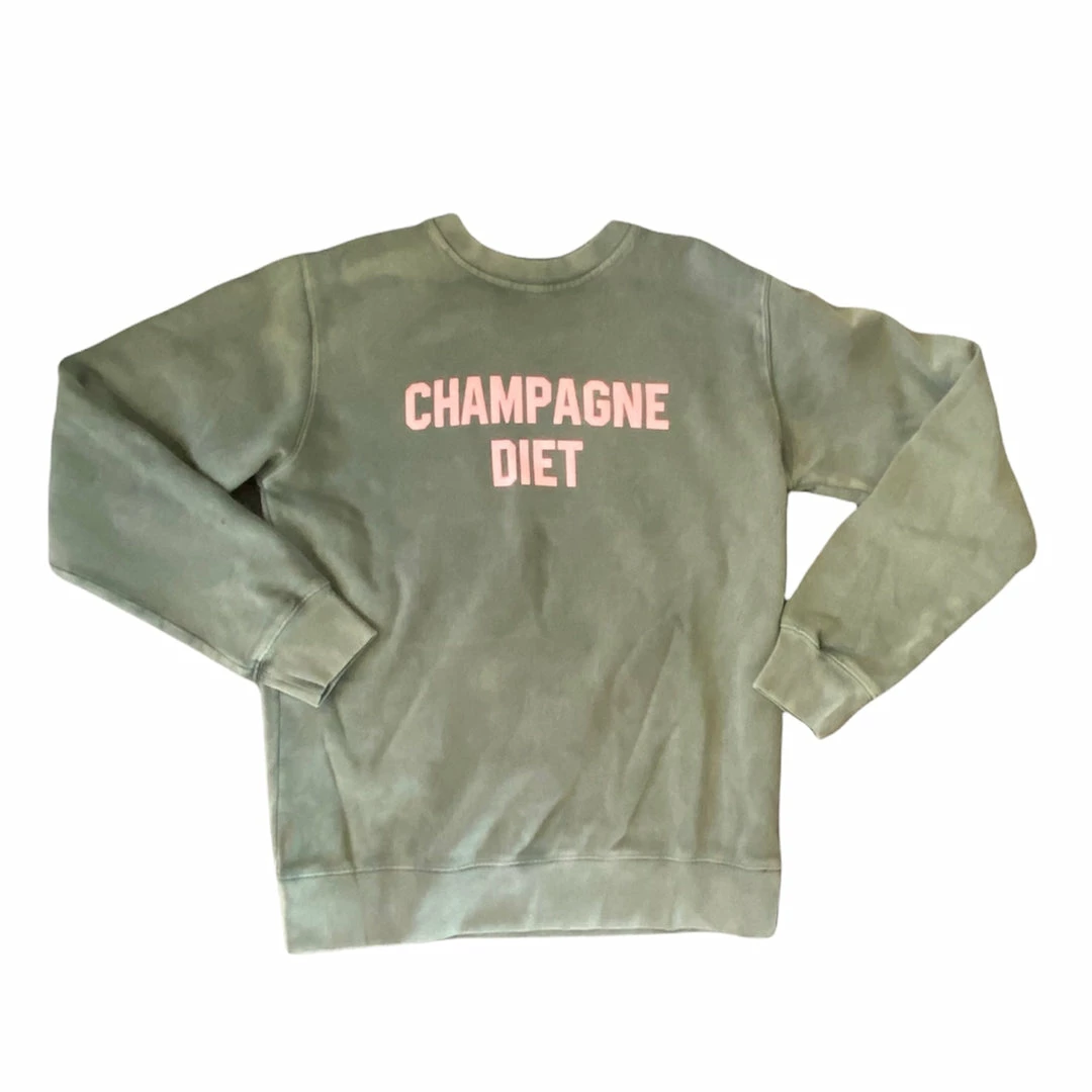 Wanderlust By Abby Champagne Diet Sweatshirt NEW 3 Wanderlust By Abby Champagne Diet Sweatshirt NEW