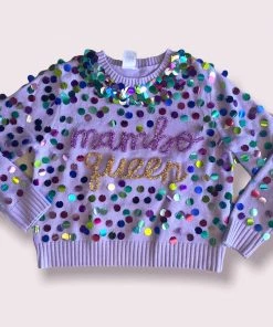 Queen Of Sparkles Mambo Queen Sweater NEW
