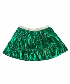 Queen Of Sparkles NEW QOS Green Metallic Skirt