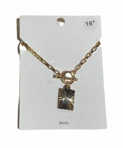 Wanderlust By Abby NEW Gold Statement Necklace