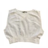 Wanderlust By Abby White Boatneck Crop Top NEW