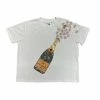 Queen Of Sparkles White Popping Champagne Tee