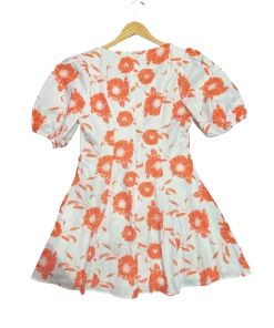Wanderlust By Abby NEW Orange Floral Mini Dress