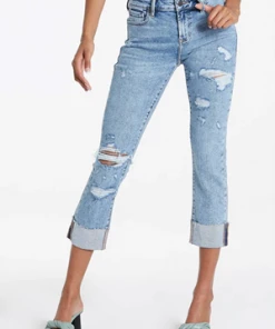 Wanderlust By Abby Blaire High Rise Cuffed Slim Jeans