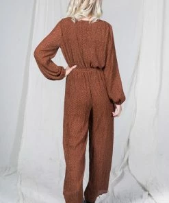 Wanderlust By Abby Polka Dot Printed Jumpsuit NEW