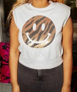 Queen Of Sparkles Smiley Sweatshirt Tank CLOTHING