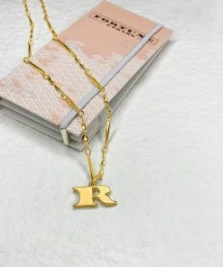 Wanderlust By Abby Letter Necklace NEW