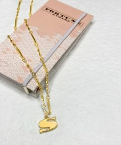 Wanderlust By Abby Letter Necklace NEW