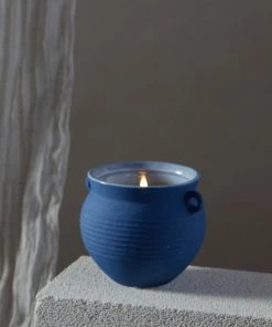 Wanderlust By Abby Santorini 8.5 Oz- Blue Ceramic NEW