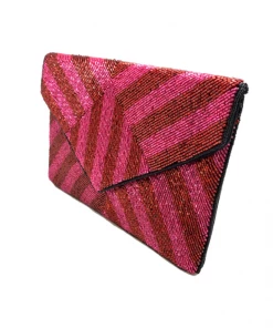 Wanderlust By Abby NEW Geometric Beaded Clutch