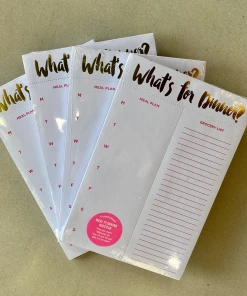 Wanderlust By Abby NEW What's For Dinner? Notepad