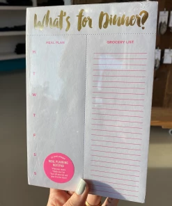 Wanderlust By Abby NEW What's For Dinner? Notepad