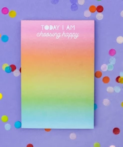 Taylor Elliott Designs Today I'm Choosing Happy Notepad NEW