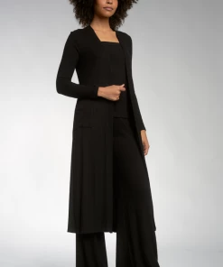 Wanderlust By Abby Black Long Cardigan