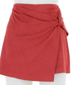 Wanderlust By Abby Suede Side Knot Skort NEW