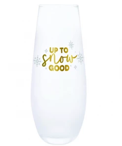 Wanderlust By Abby Up To Snow Good Champagne Flute