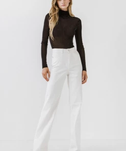 Wanderlust By Abby High Neck Long Sleeve Top