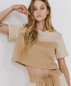 Wanderlust By Abby Colorblock Loungewear Top