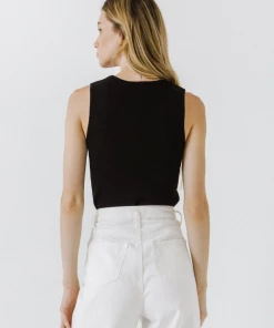 Wanderlust By Abby NEW Basic Sleeveless V-Neck Top