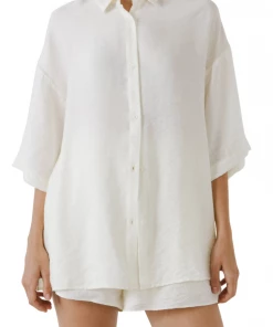 Wanderlust By Abby Oversized Linen Top CLOTHING