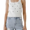 Wanderlust By Abby Dot Sweater Tank Top NEW