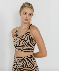 Wanderlust By Abby Animal Print Top NEW